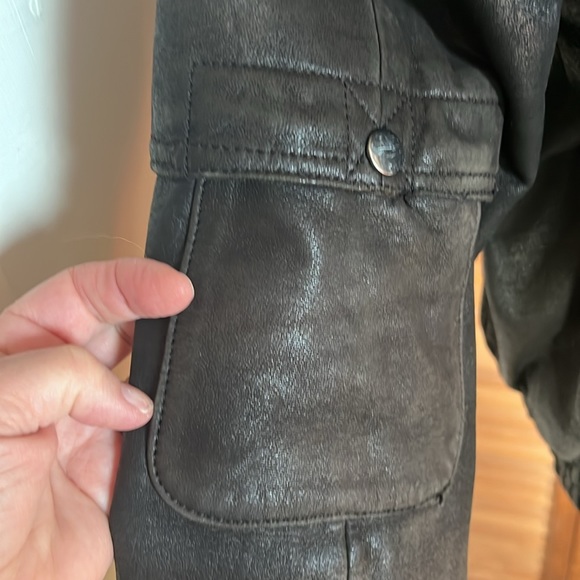 U2 Wear Me Out vintage leather jacket size m black lining. - Picture 5 of 9